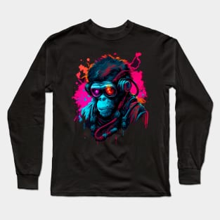 Cyberpunk Monkey Long Sleeve T-Shirt